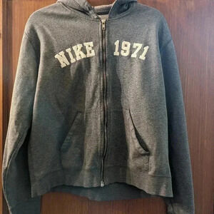 Nike Zippered Hoodie Unisex Child Large Size 12-14